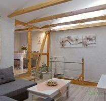 (EF0446_M) Erfurt: Gispersleben, neu möblierte Wohnung über 2 Etagen, ruhige Lage, Dachbalkon, 2x BadWC, WLAN inklusive