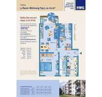 Wohnung zum Mieten in Halle 385,00 € 59.14 m²