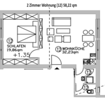 Wohnung zum Kaufen in Lohberg 120.000,00 € 58.22 m²