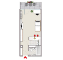 Wohnung zum Mieten in Frankfurt 680,00 € 32 m²