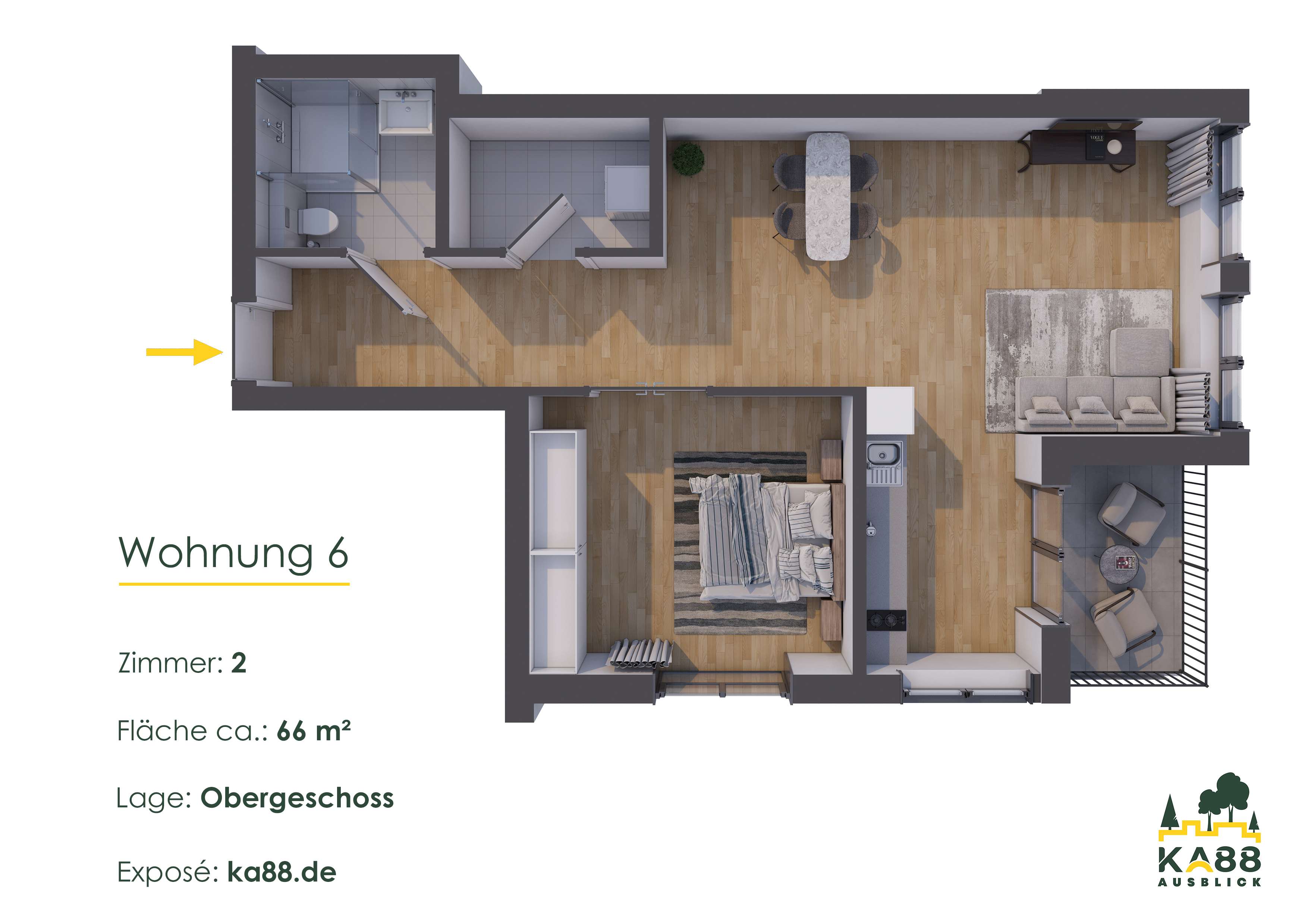 Wohnung zum Kaufen in Wachtberg 429.000,00 € 66 m²