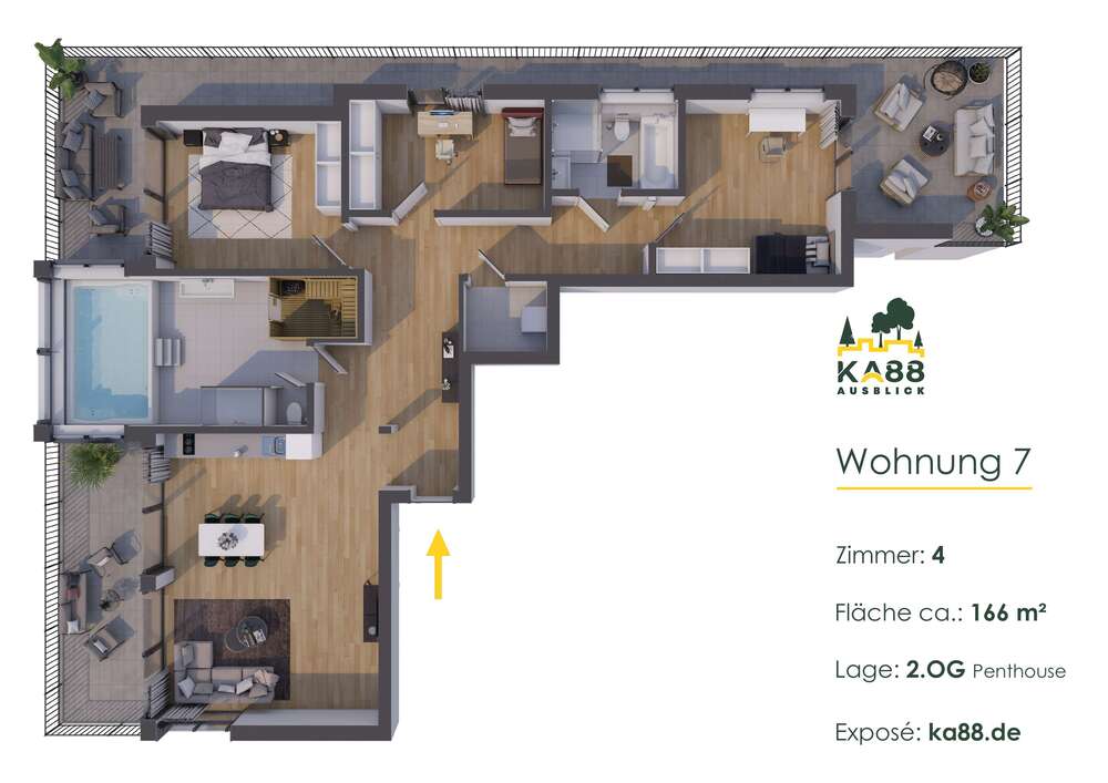 Wohnung zum Kaufen in Wachtberg 1.159.000,00 € 166 m²