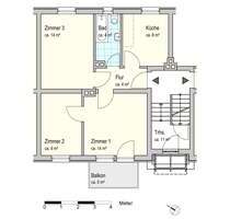 Wohnung zum Mieten in Oldenburg 423,00 € 54.83 m²