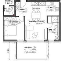 Wohnung zum Kaufen in Bubsheim 243.500,00 € 57.2 m²