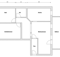 Wohnung zum Mieten in Lichtenstein 460,00 € 79 m²