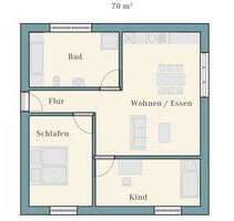 Wohnung zum Mieten in Mainhausen 990,00 € 70 m²
