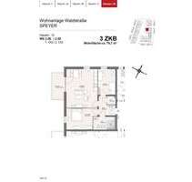 Wohnung zum Mieten in Speyer 535,43 € 78.74 m²