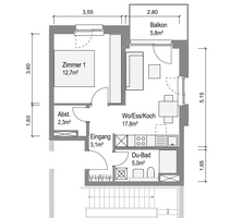 Wohnung zum Mieten in Bamberg 781,28 € 43.8 m²