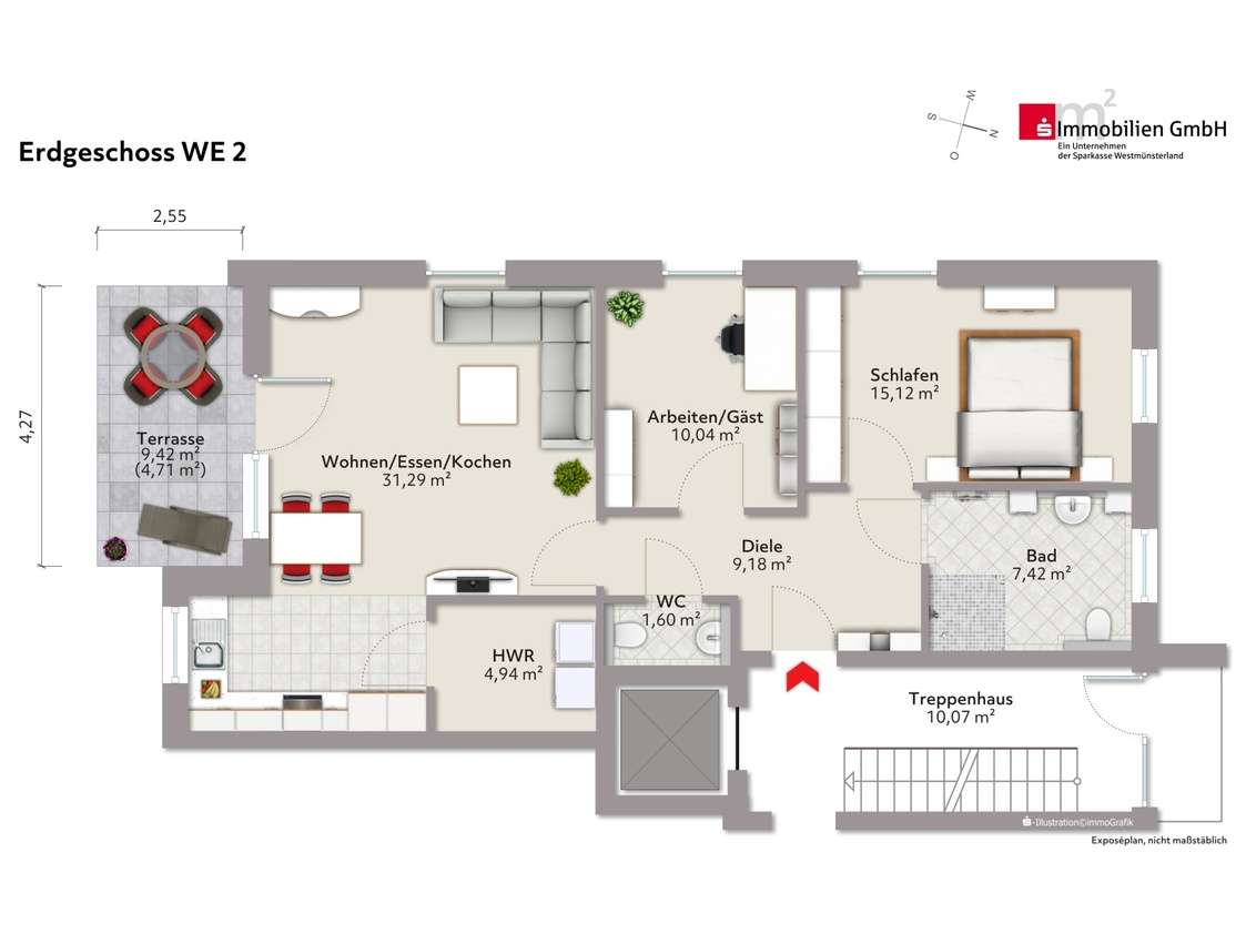 Wohnung zum Kaufen in Olfen 362.500,00 € 84.26 m²
