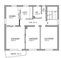 Wohnung zum Mieten in Eutingen- Pforzheim 1.200,00 € 80 m²