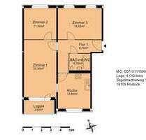 Wohnung zum Mieten in Rostock 480,00 € 75.6 m²