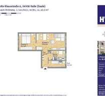 Wohnung zum Mieten in Halle 368,00 € 49.01 m²