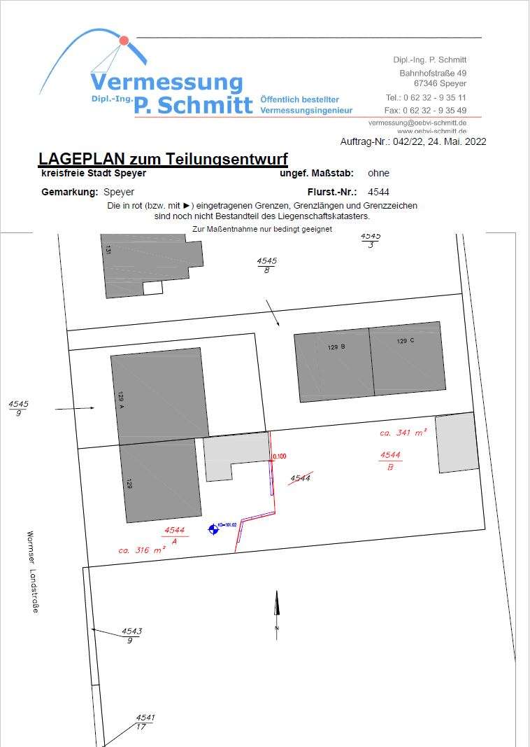 Grundstück zu verkaufen in Speyer 275.000,00 € 340.98 m²