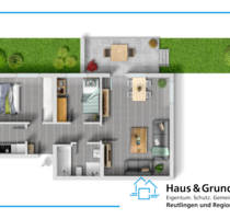 Wohnung zum Kaufen in Wannweil 207.000,00 € 62 m²