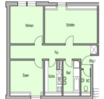 Wohnung zum Mieten in Bad Mergentheim 1.290,96 € 93.21 m²