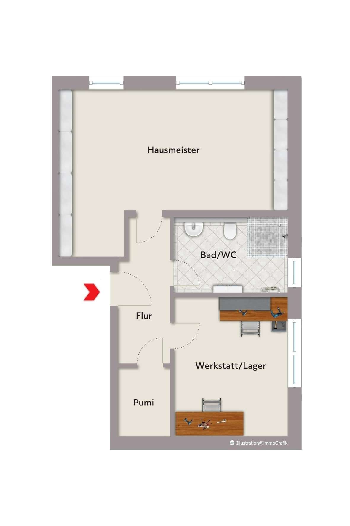 Wohnung zum Kaufen in Walzbachtal 229.000,00 € 57.83 m²