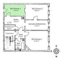 Wohnung zum Mieten in Erlangen 250,00 € 11.39 m²
