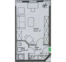 Wohnung zum Kaufen in Königsbrunn 131.500,00 € 30 m²