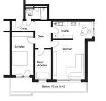 Wohnung zum Mieten in Neubiberg 1.400,00 € 84 m²