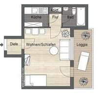 Wohnung zum Kaufen in Gundelfingen 149.000,00 € 34 m²
