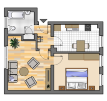 Wohnung zum Mieten in Herten 359,00 € 46.22 m²