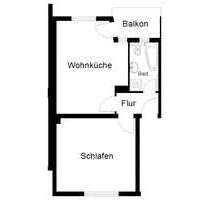 Wohnung zum Mieten in Wuppertal 336,00 € 46.68 m²