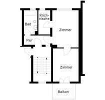 Wohnung zum Mieten in Wuppertal 400,00 € 50.02 m²