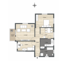 Wohnung zum Kaufen in Augsburg 285.000,00 € 83.59 m²