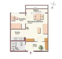 Wohnung zum Mieten in Ottobrunn 825,00 € 42.5 m²
