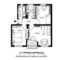Wohnung zum Mieten in Bad Vilbel 630,00 € 53.7 m²