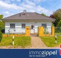 Moderner Bungalow nahe Falkenberg! Bj.2001, 3Zi.,Kü.,Bad mit Sauna, Kamin, Wi.-garten, 620m² Grdst.