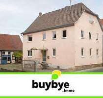 RESERVIERT!! Mellrichstadt: Einfamilienhaus mit Scheune und großem Grundstück im Ortskern - ideal für Handwerker und Individualisten