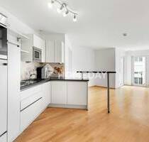Gut ausgestattete, energieeffiziente Etagenwohnung mit Südwest-Terrasse und TG-Stellplatz - Augsburg Hammerschmiede