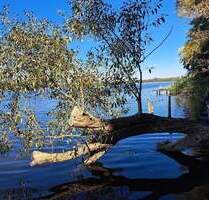 Grundstück mit Zugang zum Motzener See mit Steg sowie massivem Bungalow - Mittenwalde