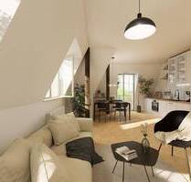 seltene Gelegenheit!- ruhige 2-Zimmer Dachgeschosswohnung mit Balkon im Preußischen Viertel - Dresden Radeberger Vorstadt (Jägerstr.)