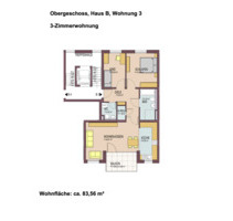 3 Zimmer Wohnung mit Balkon in TOP Lage inkl. Aufzug - Freiburg im Breisgau Littenweiler