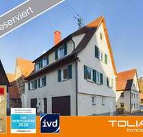 Zwischen Fachwerk & Feldern - Einfamilienhaus mit denkmalgeschützter Scheune in Aurich - Vaihingen an der Enz