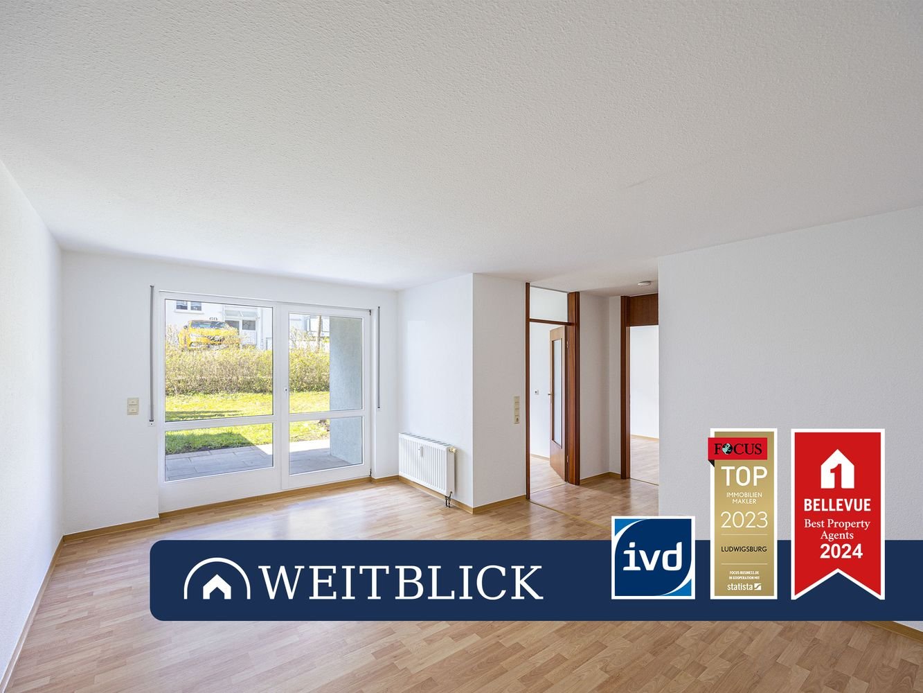 WEITBLICK: Passt perfekt! - 650,00 EUR Kaltmiete, ca.  54,00 m² in Bietigheim-Bissingen (PLZ: 74321)