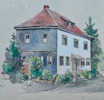 Eine Reise in die Vergangenheit: Sanierungsbedürftiges Haus mit Garage, Scheune und Gewölbekeller - Rödental Einberg