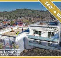 Exklusives Wohnen am Waldrand - 2-Zimmer-Wohnung mit Dachterrasse und herrlichem Blick - Fischbach bei Dahn