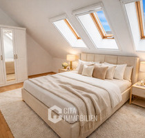 Frankfurt-Fechenheim: Charmante 3-Zimmer-Dachwohnung mit hochwertiger Einbauküche - Frankfurt am Main