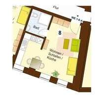 Wohnung in Gevelsberg - 315,00 EUR Kaltmiete, ca.  35,00 m² Wohnfläche in Gevelsberg (PLZ: 58285)