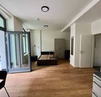 Loftige, möblierte 1-Zimmer-Wohnung mit großer Terrasse zum Erstbezug! - Nürnberg Gostenhof