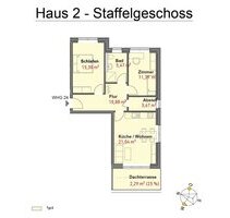 Wohnungstyp 6, Wohnung 24, Haus 2 - Neumünster Gartenstadt
