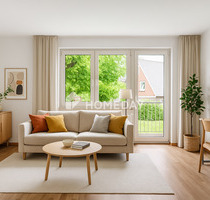 Charmante 3-Zimmer-Obergeschosswohnung mit Balkon, Gartenblick und Garage - Minden Innenstadt