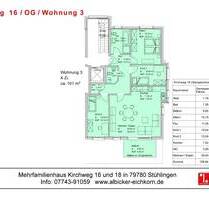 4Zi. OG mit Balkon ca. 101 m²-Wohnung 3-Kirchweg 16-79780 Stühlingen