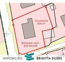Idyllisch gelegenes 836m² großes Grundstück mit Altimmobilie, bebaubar nach § 34 BauGB - Achim