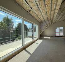 Exklusive DG-Wohnung mit 4 Zimmern, Hobbyraum im Souterrain, großer Süd-Terrasse und zwei Balkonen - München Bogenhausen
