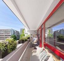 Schwabing-West: renovierte 1-Zimmer-Wohnung mit Westbalkon direkt am Olympiapark! - München Am Luitpoldpark
