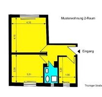Forst, 2-Raumwohnung am Freibad, Nähe Rosengarten - Forst (Lausitz) Forst-Stadt
